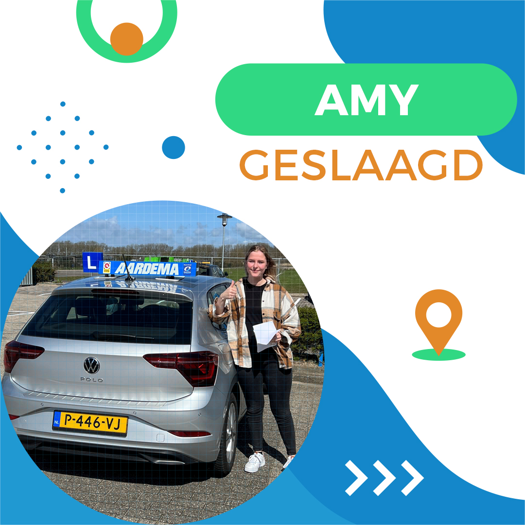 Amy geslaagd